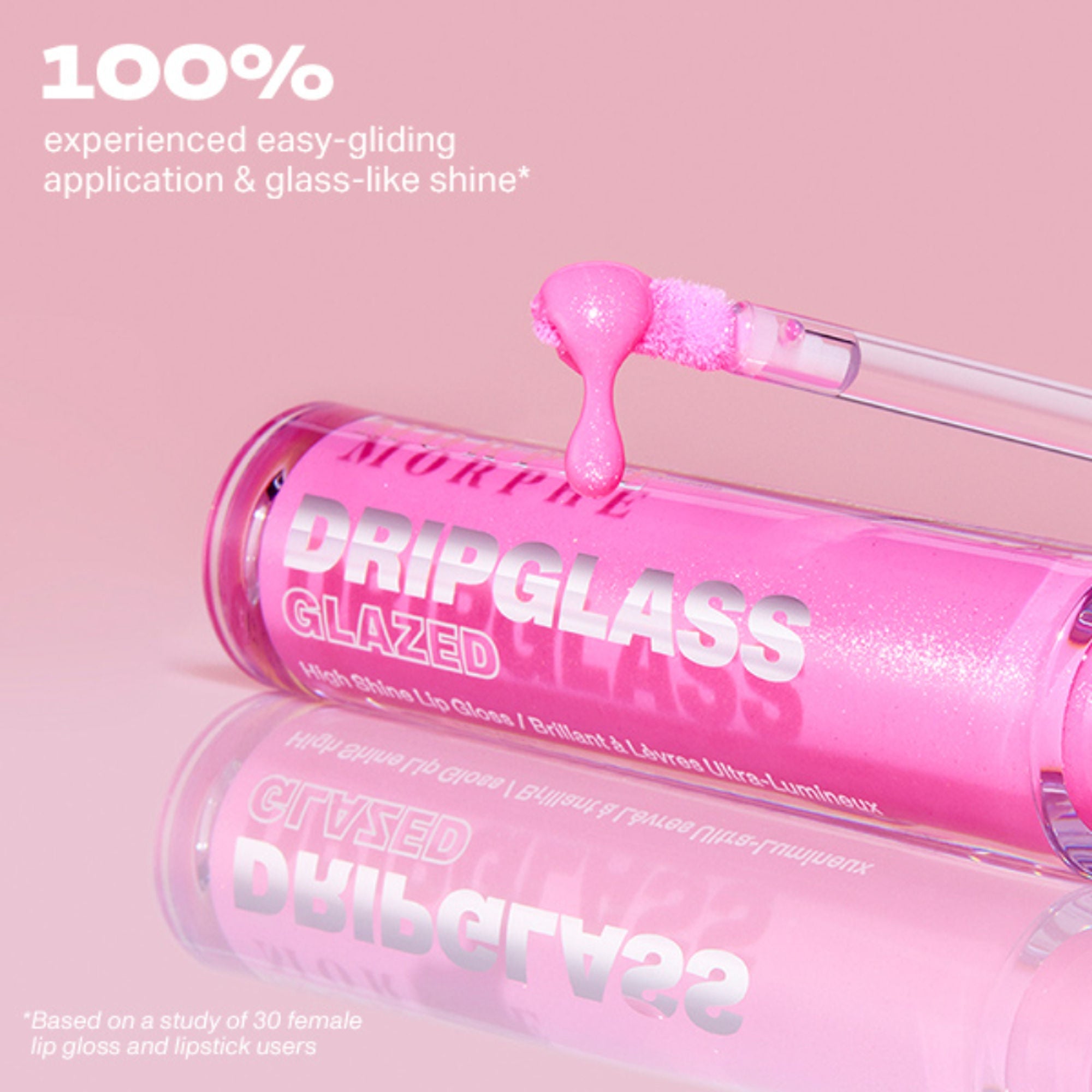 MORPHE Dripglass Glazed High Shine Lip Gloss - Polished Peach | Grocsy
