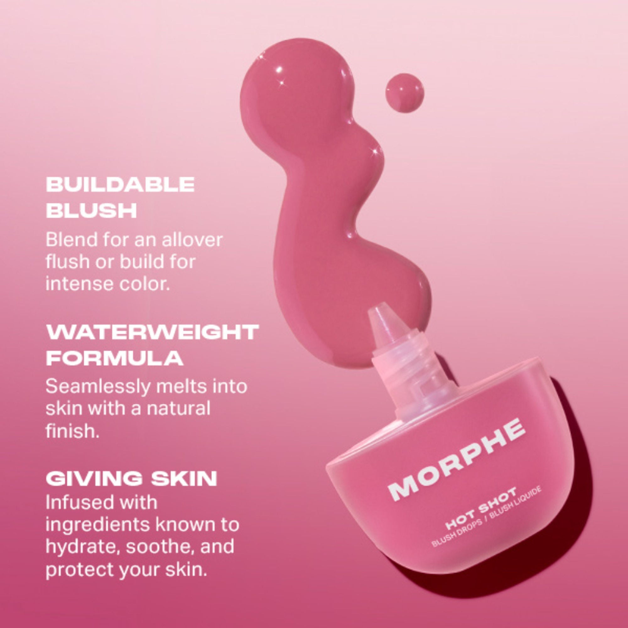 MORPHE Hot Shot Blush Drops - Natural Heat | Grocsy