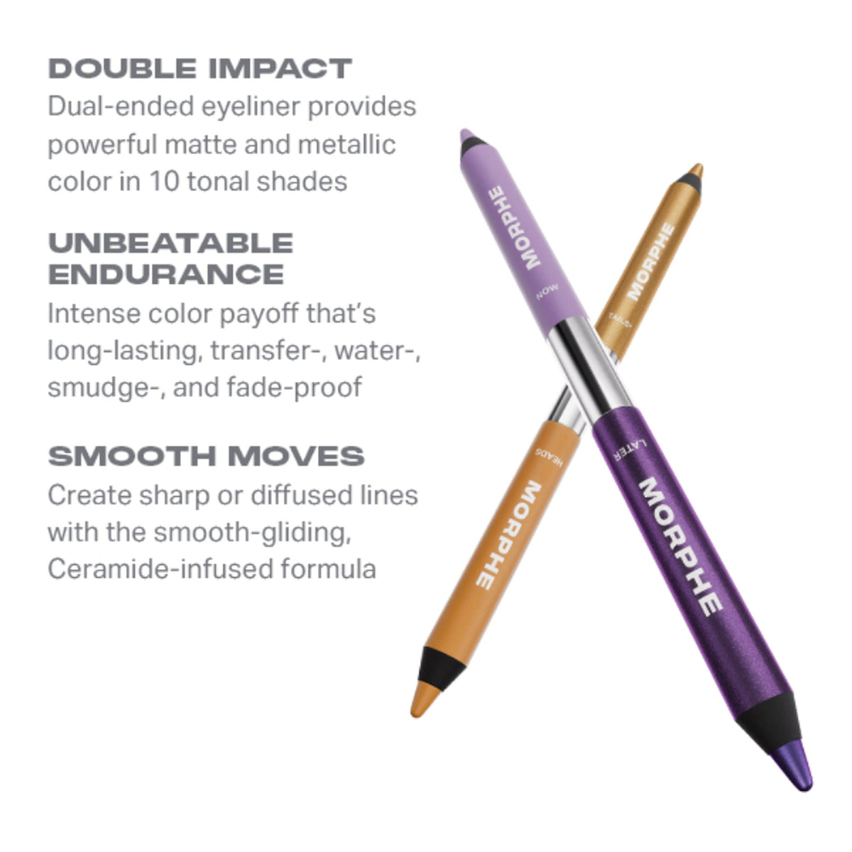 MORPHE Bi Liner Dual Ended Gel Pencil - Want Or Need | Grocsy