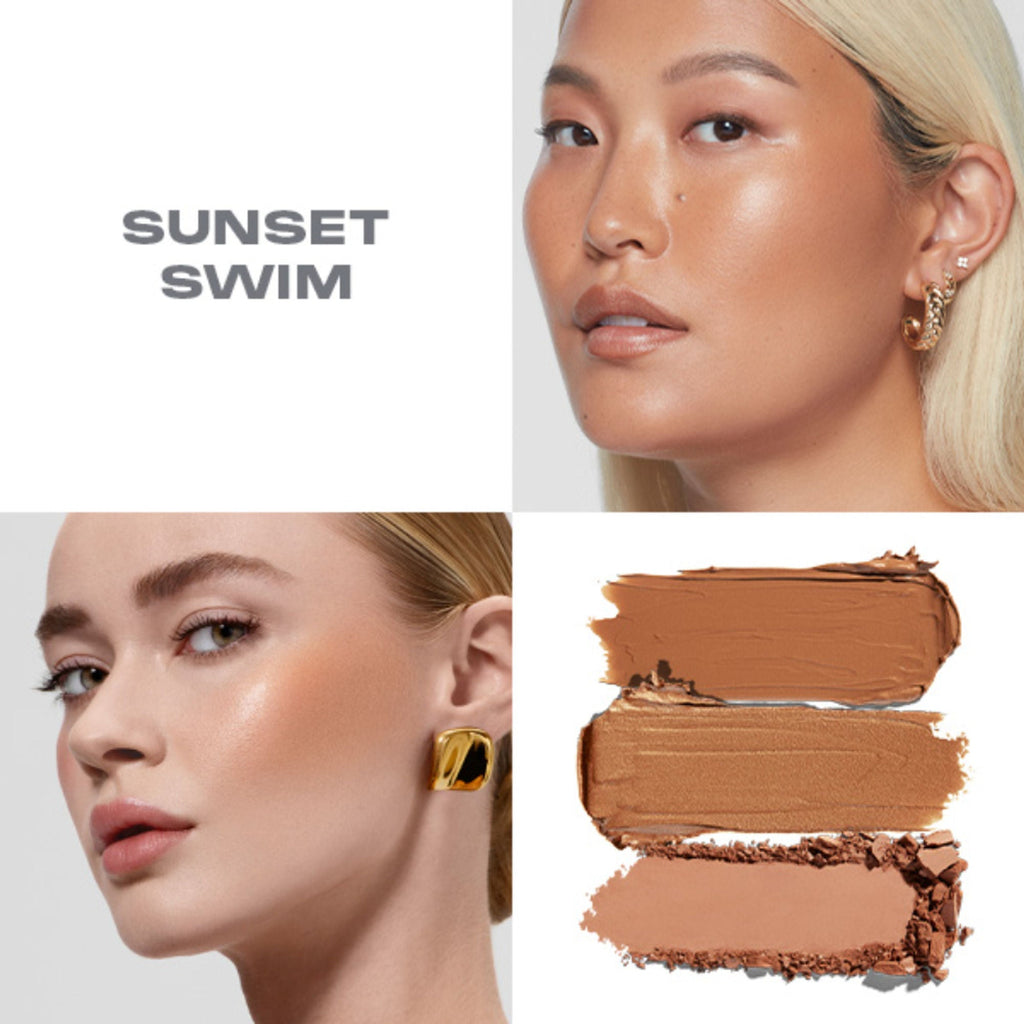 MORPHE Cheek Thrills Multi Finish Face Trio - Sunset Swim | Grocsy