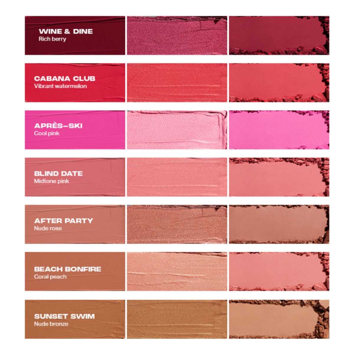 MORPHE Cheek Thrills Multi Finish Face Trio - Sunset Swim | Grocsy