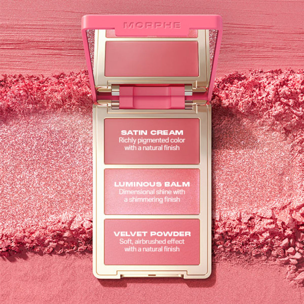 MORPHE Cheek Thrills Multi Finish Face Trio - Cabana Club | Grocsy