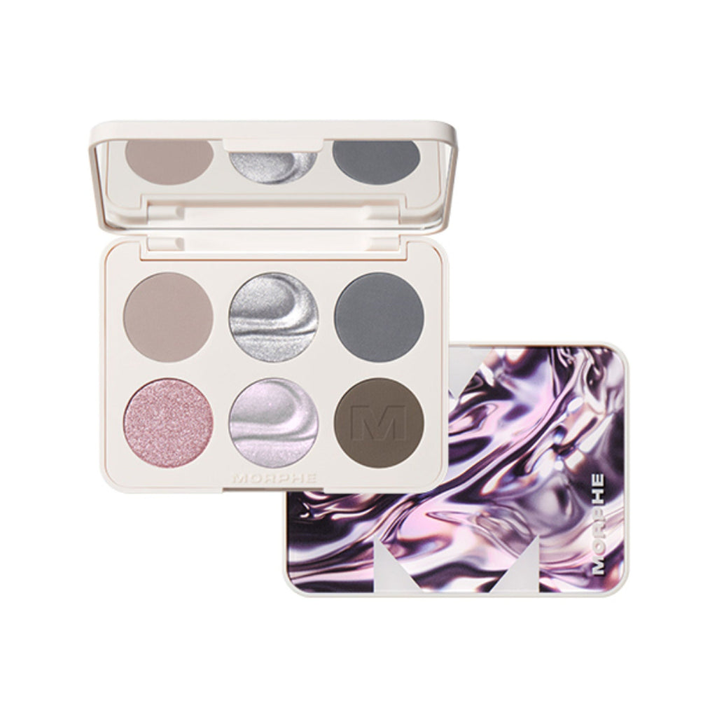 MORPHE Chromaplus 6-Pan Eyeshadow Palette - Cyber Chrome | Grocsy