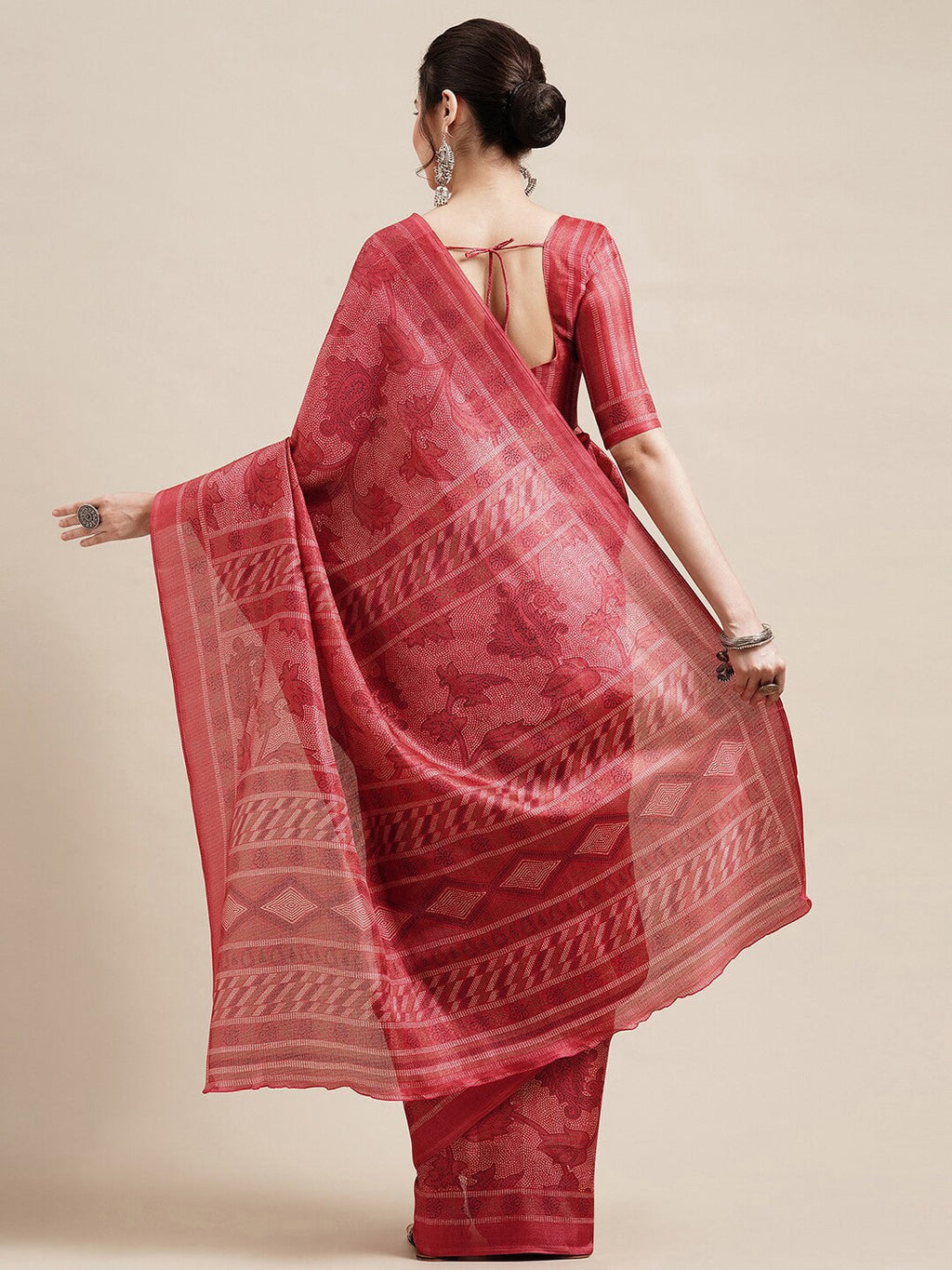 Saree Mall Floral Printed Art Silk Sarees | Grocsy