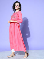 All About You Women Ethnic Motifs Embroidered Anarkali Kurta | Grocsy