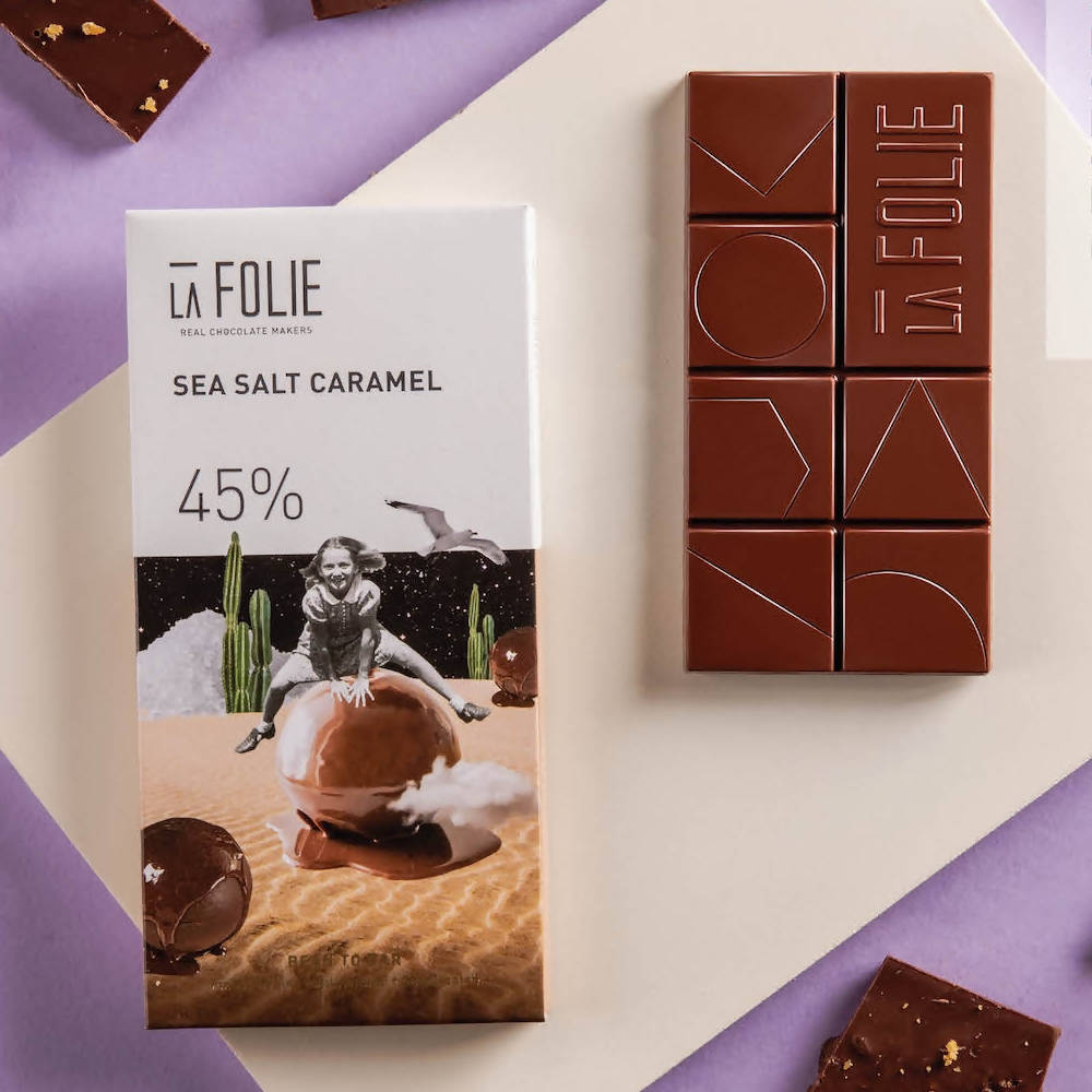 La Folie Sea Salt Caramel Chocolate | Grocsy