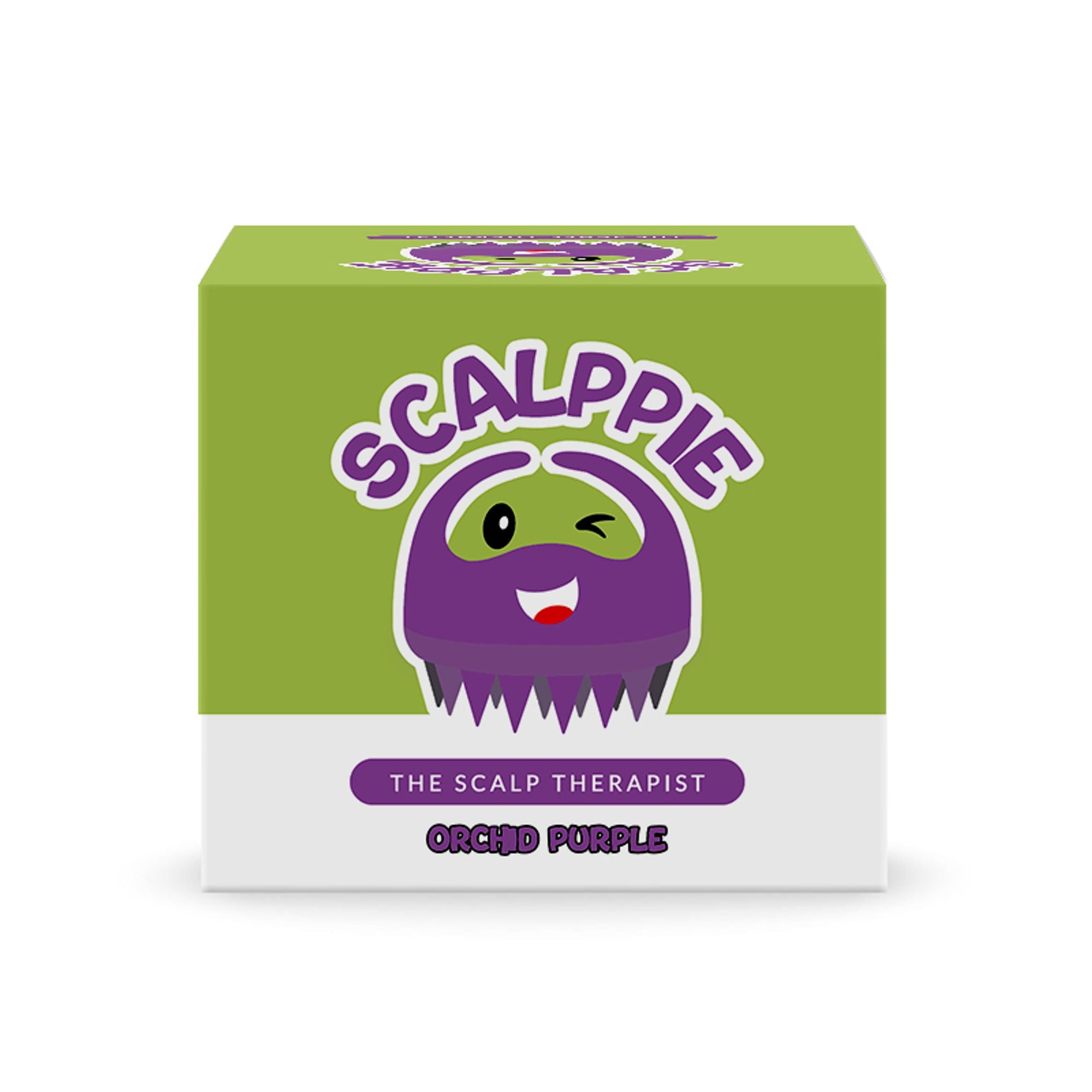 Scalppie Silicon Hair Scalp Massager & Shampoo Brush Scrub For Hair Growth & Anti Dandruff - Purple | Grocsy