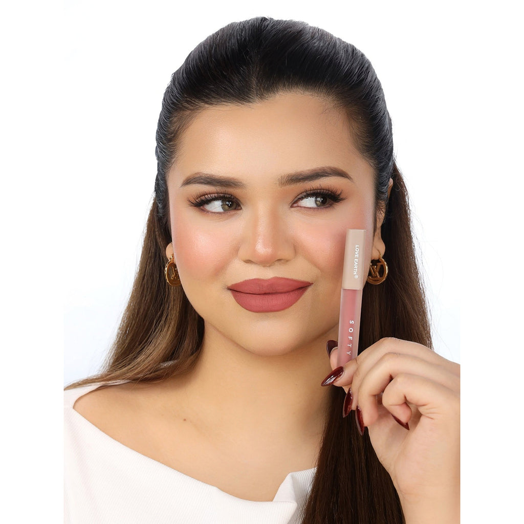 Love Earth Softy Tinty Lipstick - Almond Cream | Grocsy