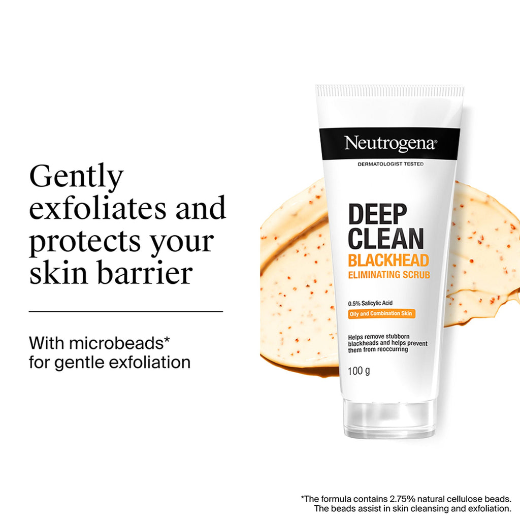 Neutrogena Deep Clean Blackhead Eliminating Face Scrub & Exfoliator with Salicylic Acid | Grocsy