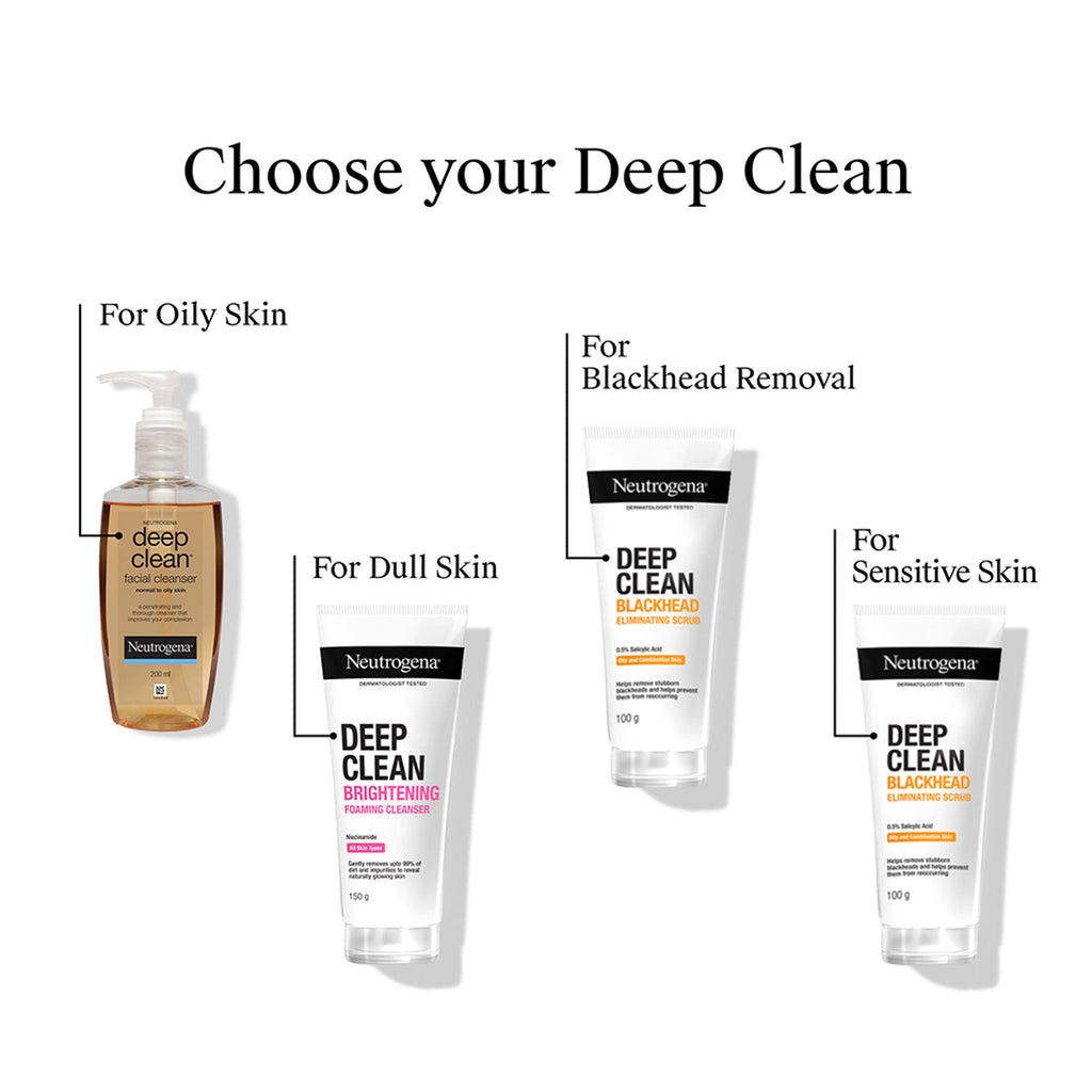Neutrogena Deep Clean Blackhead Eliminating Face Scrub & Exfoliator with Salicylic Acid | Grocsy