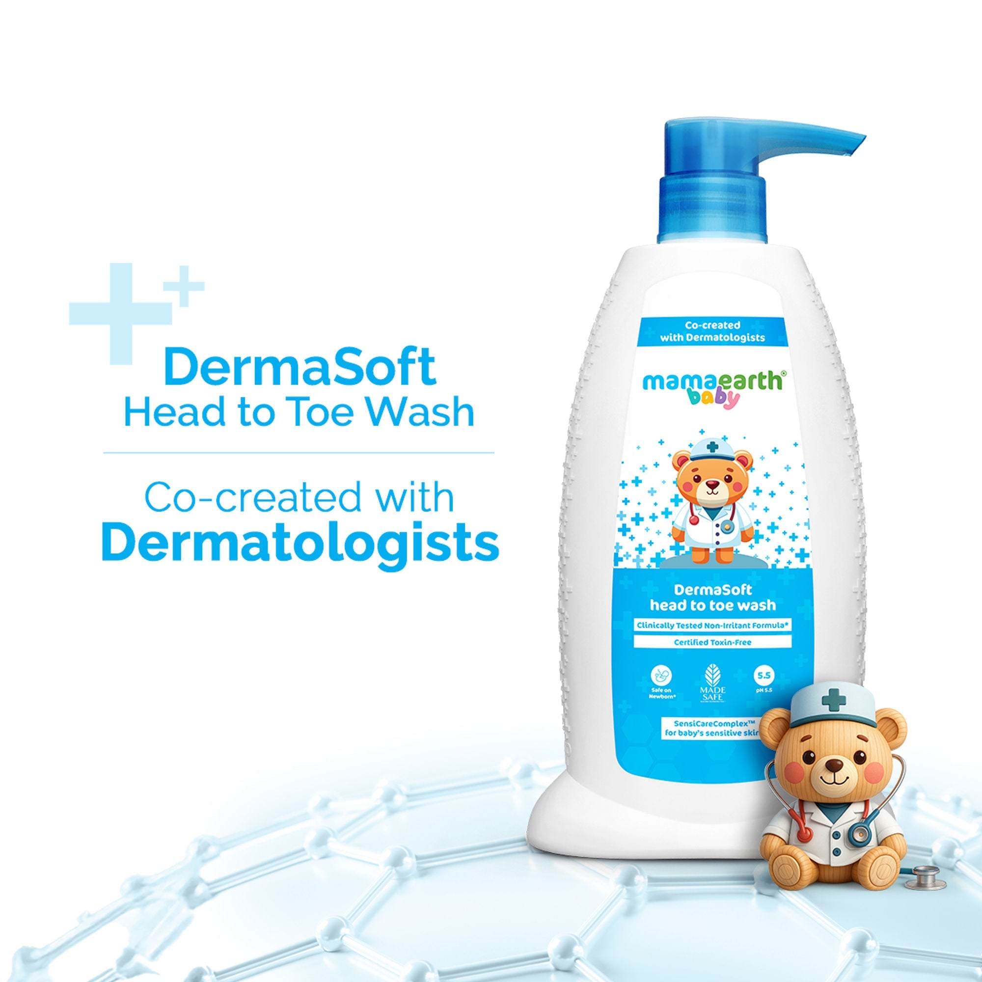 Mamaearth Baby Dermasoft Head To Toe Wash | Grocsy