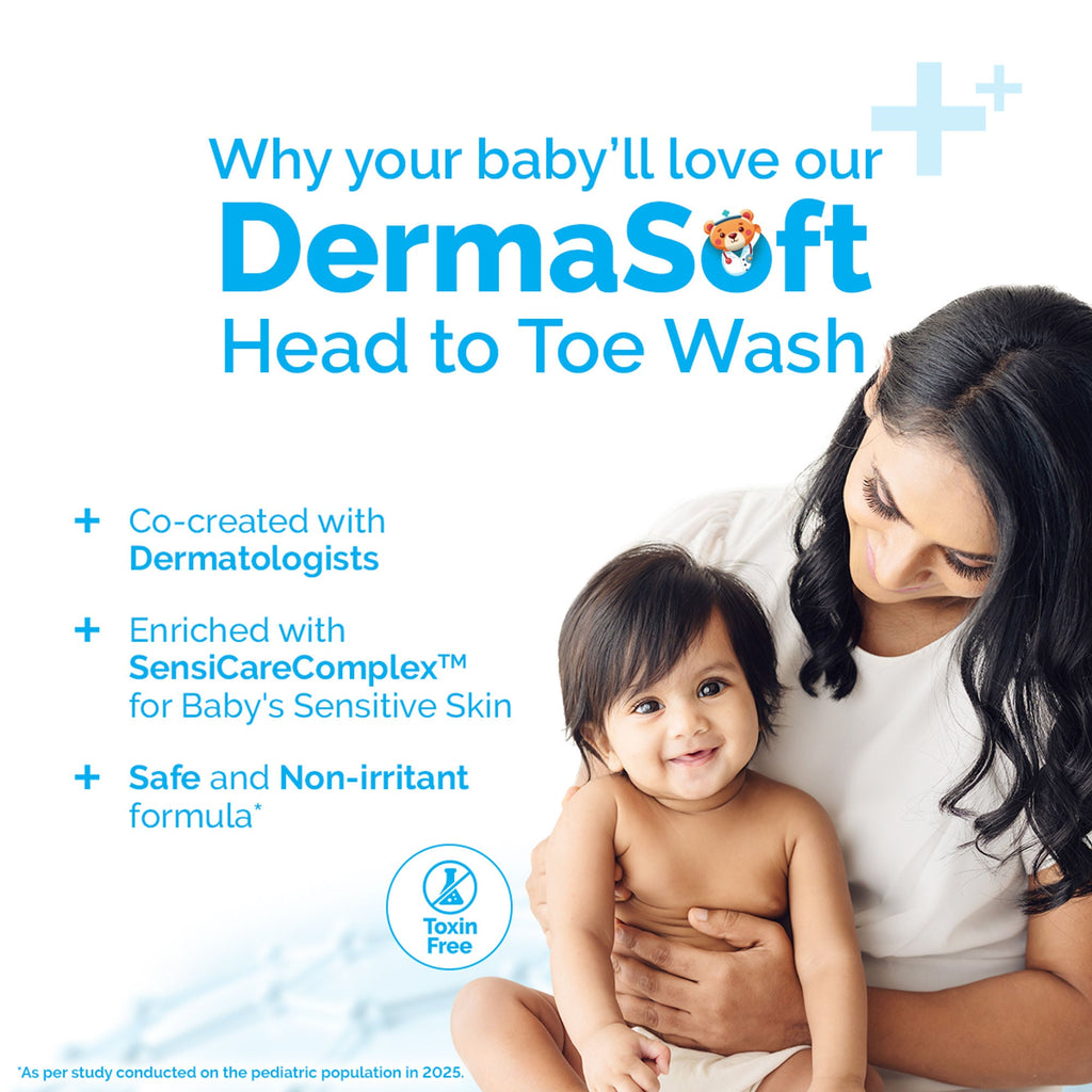 Mamaearth Baby Dermasoft Head To Toe Wash | Grocsy