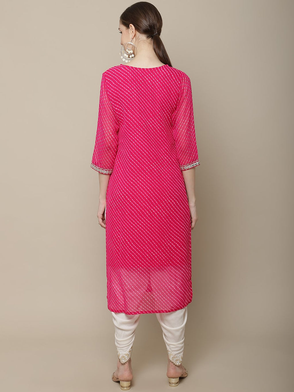 Sangria Women Ethnic Motifs Embroidered Floral Georgette Kurta | Grocsy