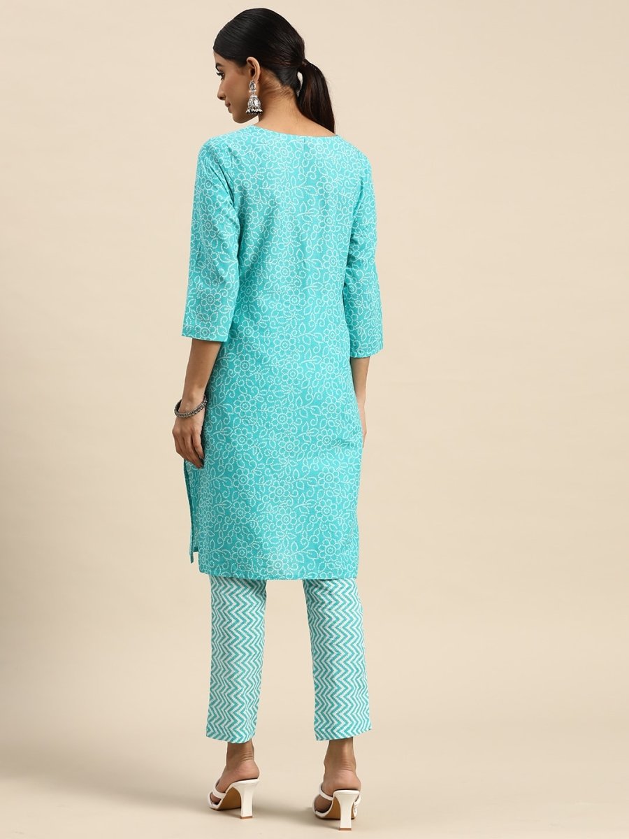 All About You Bandhani Printed Regular Kurta with Trousers | Grocsy