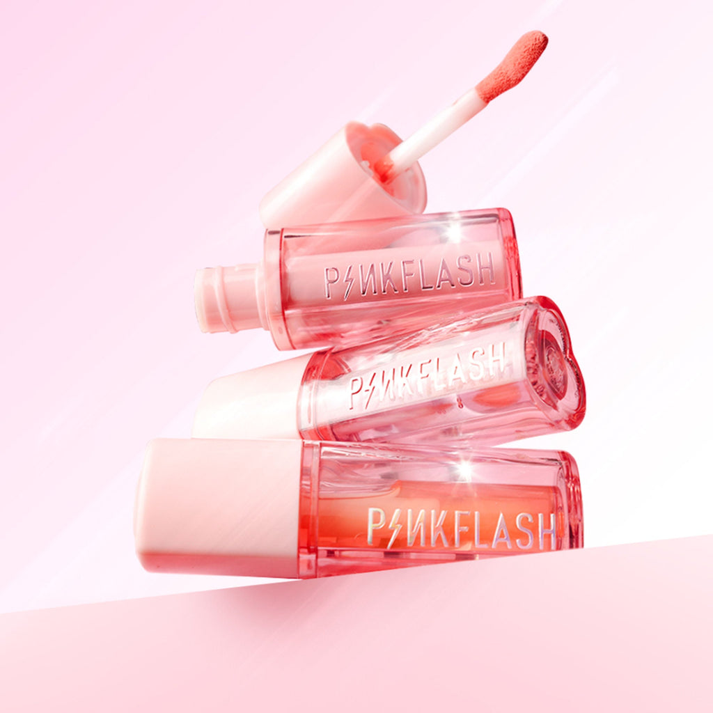 PINKFLASH Color Change Magic Lasting Lip Tint - Hot Pk01 Juicy Peach | Grocsy