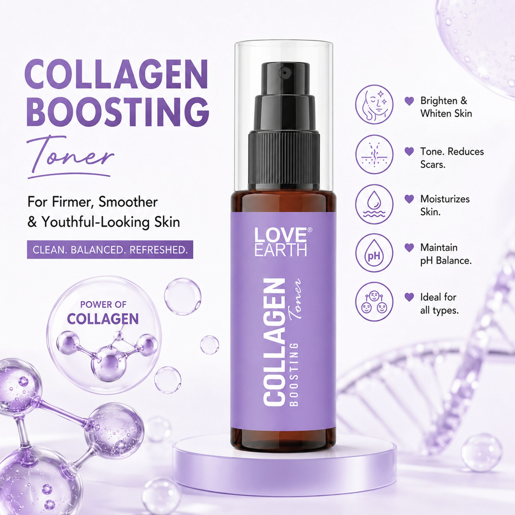 Love Earth Collagen Boosting Toner | Grocsy