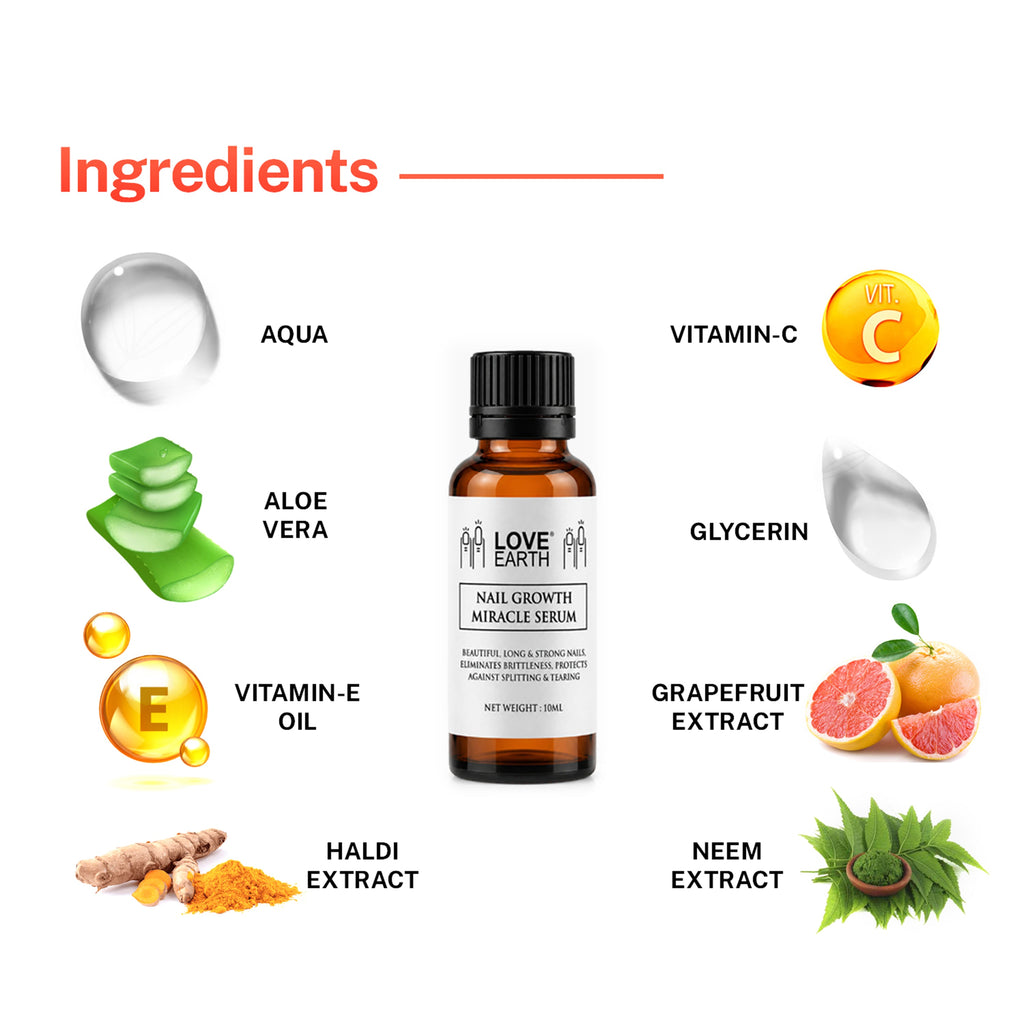 Love Earth Nail Growth Miracle Serum | Grocsy