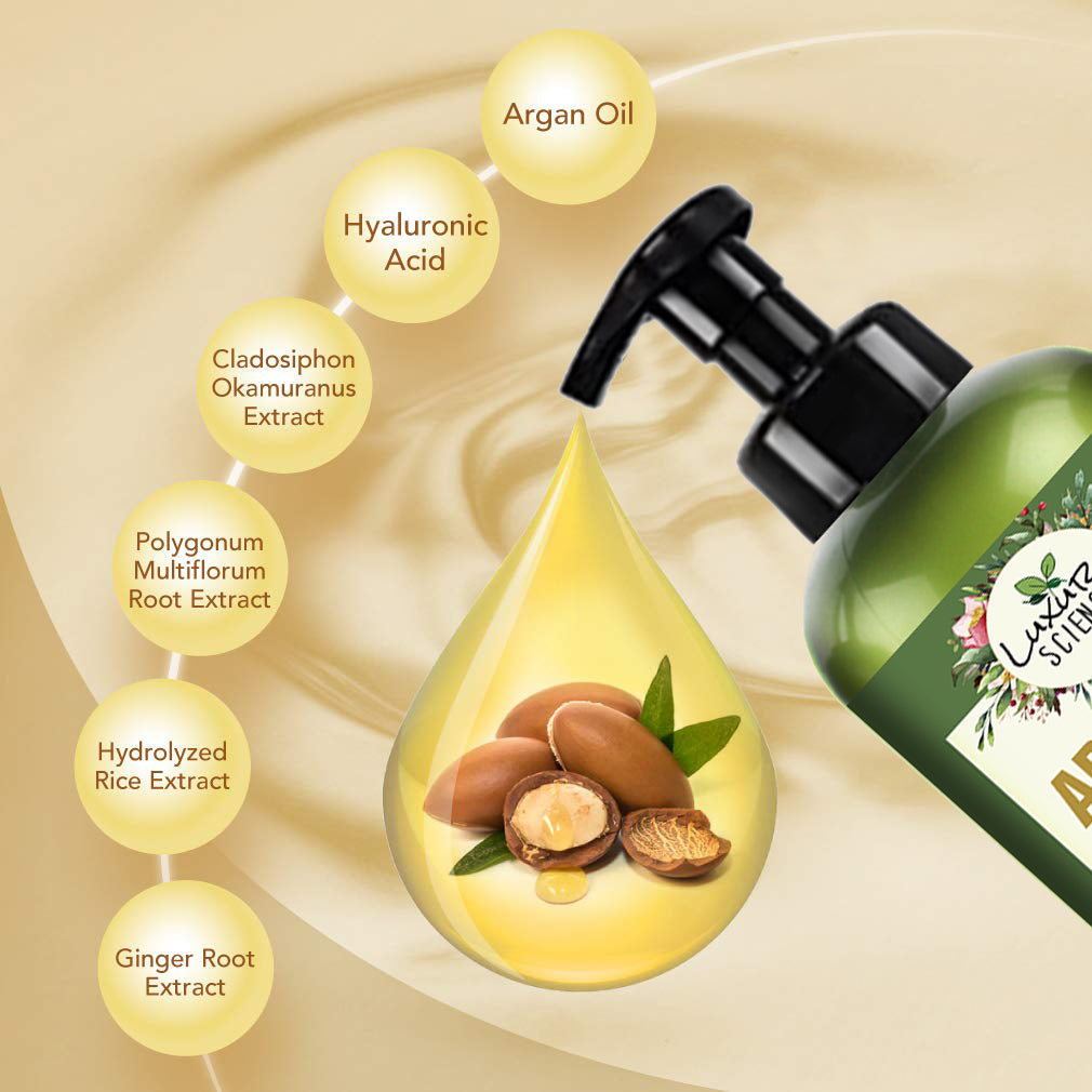 Luxura Sciences Moroccan Argan Oil Shampoo | Grocsy