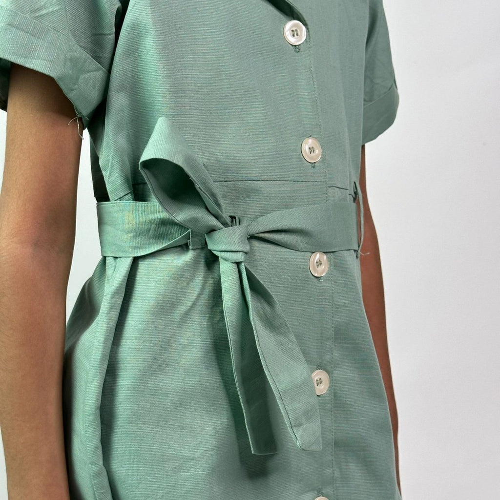 ArthLife Seafoam Green Watermelon Shirt Dress | Grocsy
