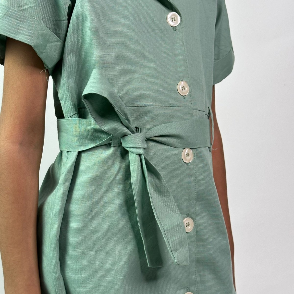ArthLife Seafoam Green Watermelon Shirt Dress | Grocsy
