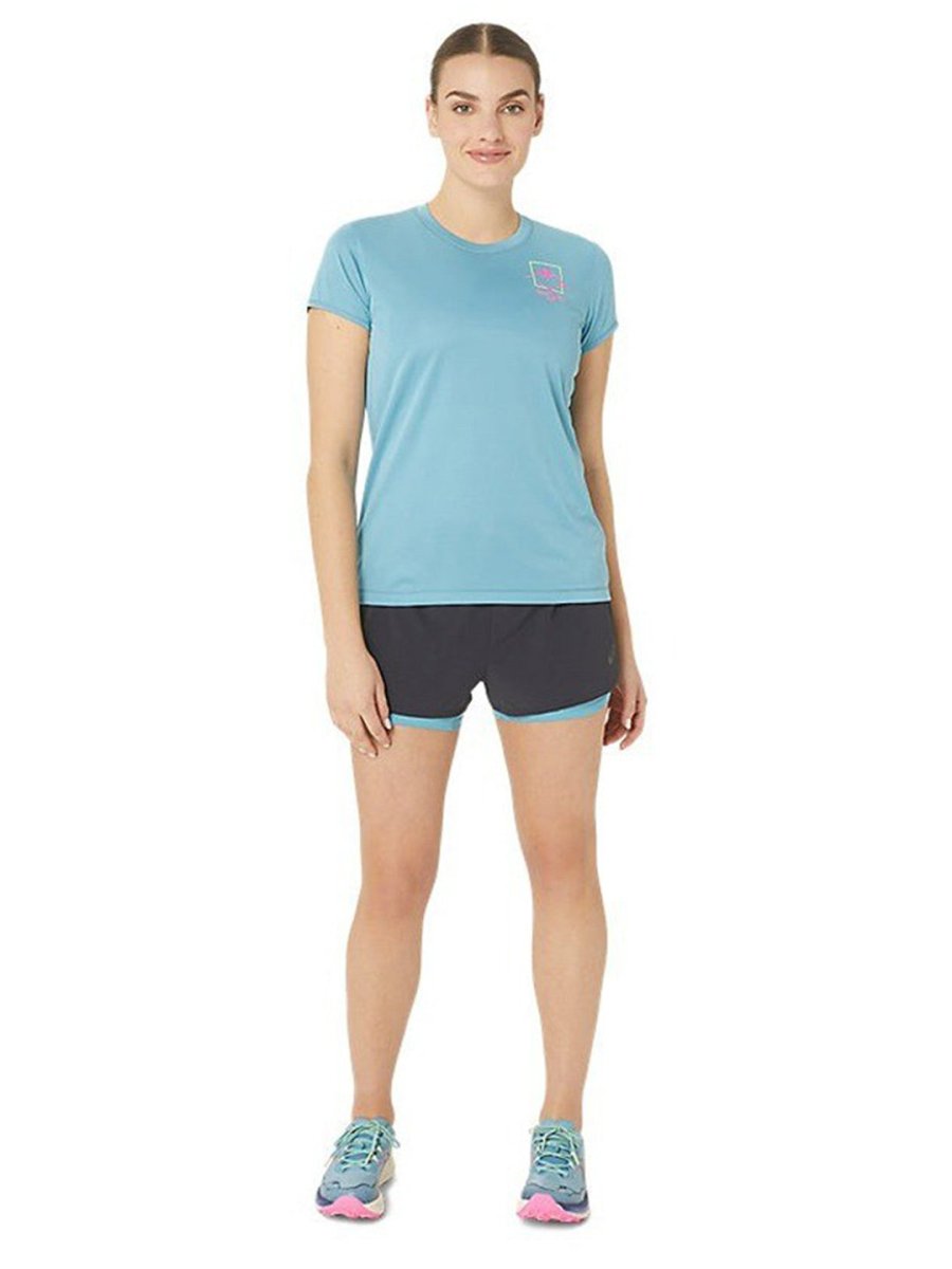 ASICS Fujitrail Logo SS Round Neck T-Shirt | Grocsy