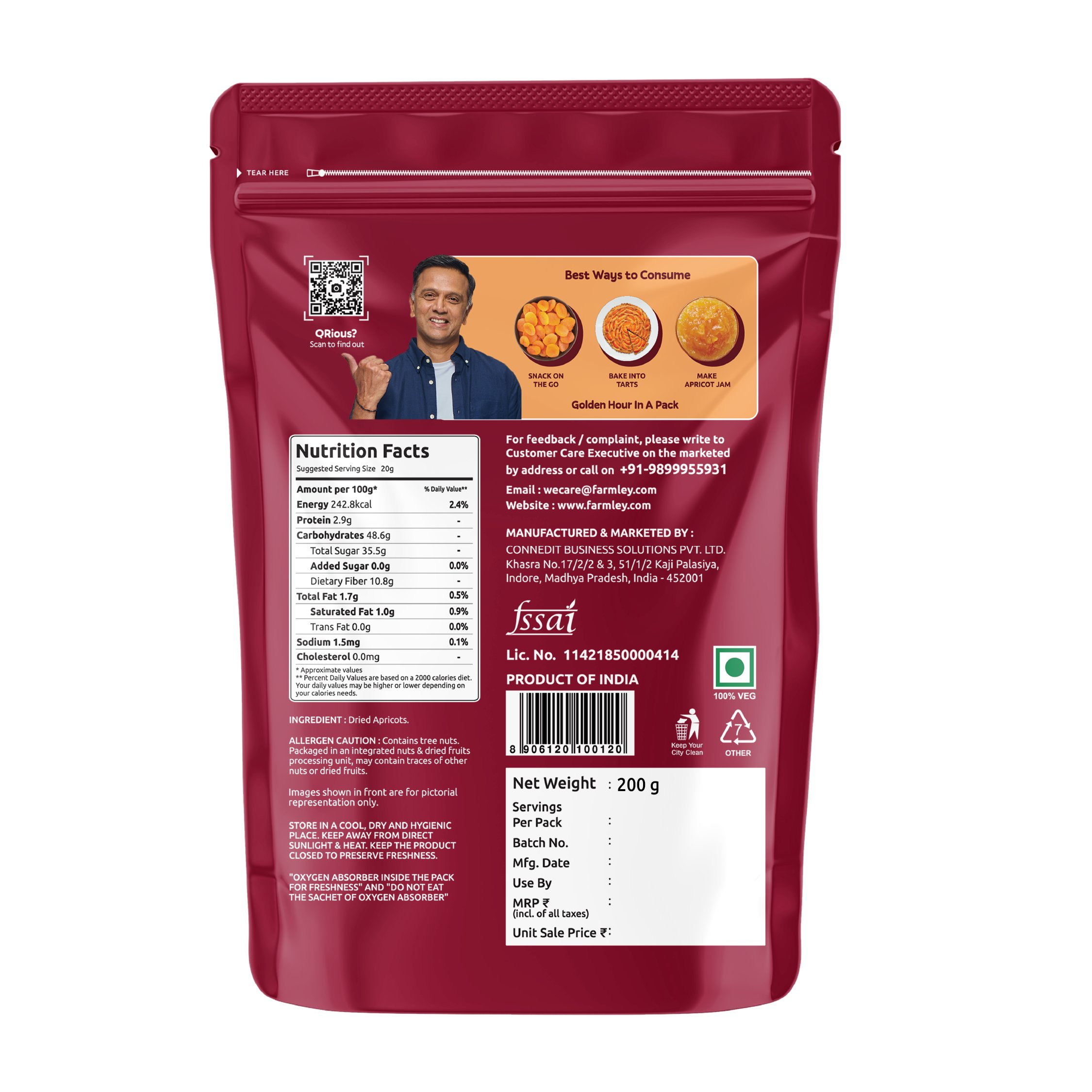 Farmley Dried Apricots  & Dried Cranberry | Grocsy