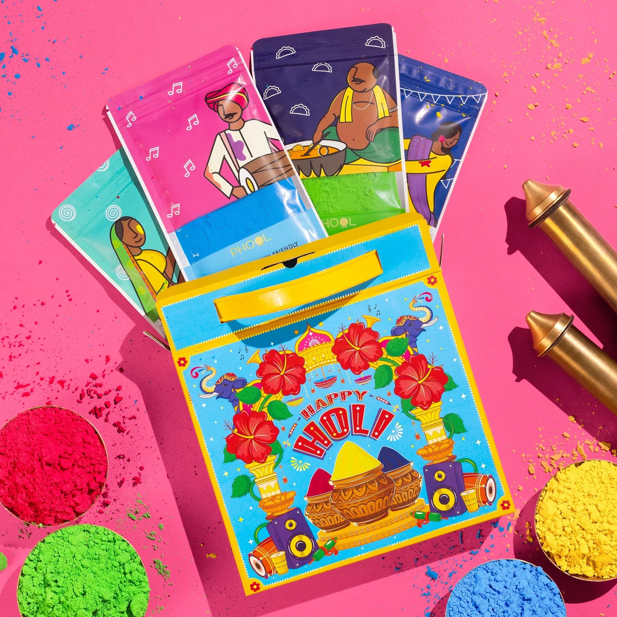 Phool Holi Natural Gulaal Party Pack | Grocsy