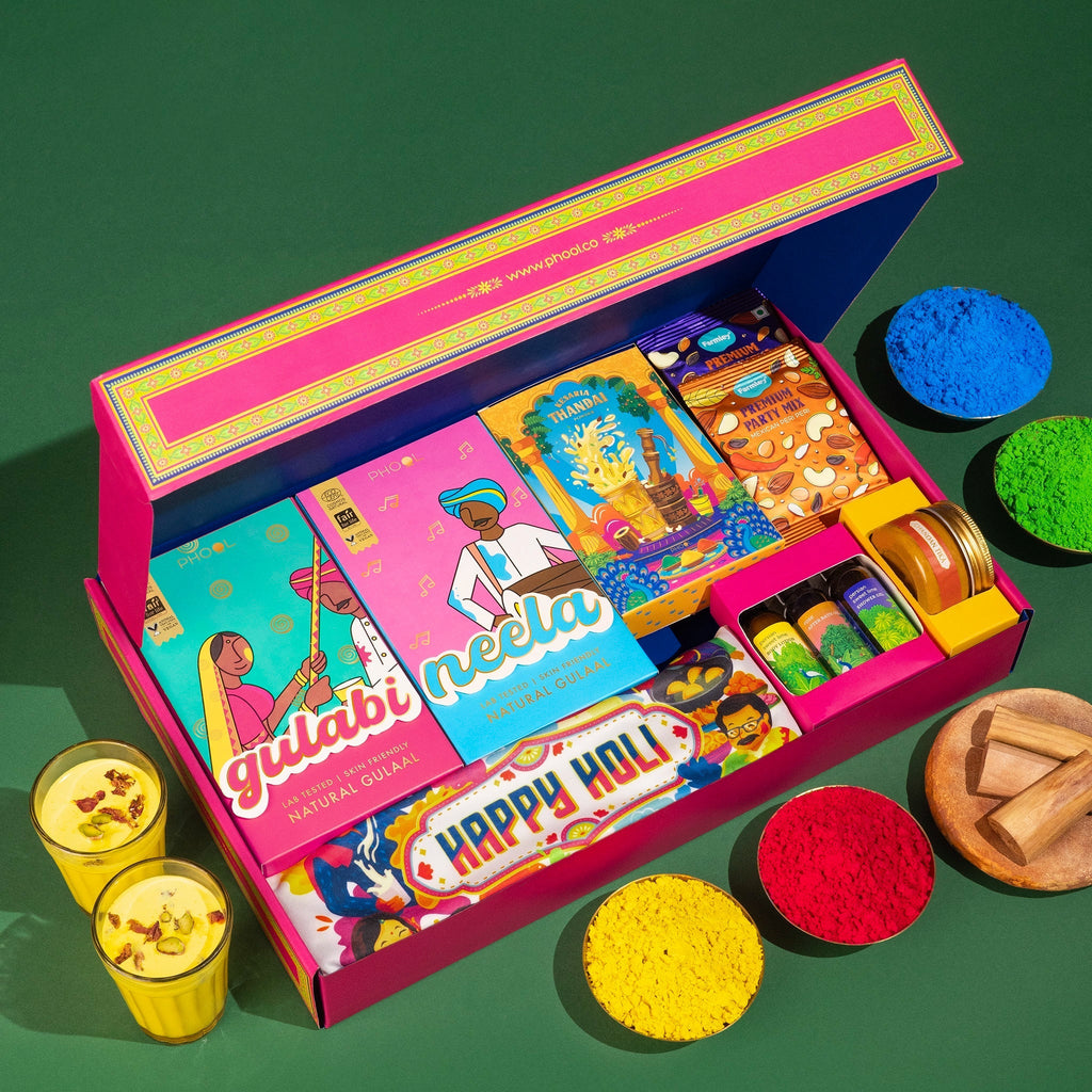 Phool Holi Milan Giftbox | Grocsy