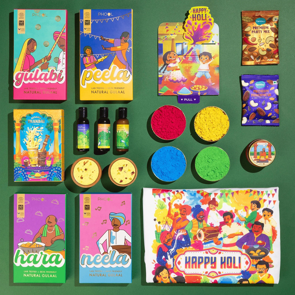 Phool Holi Milan Giftbox | Grocsy