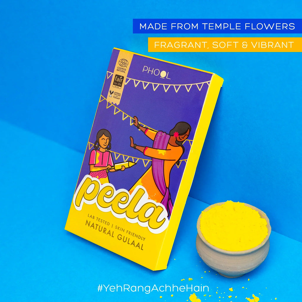 Phool Yellow Natural Gulaal | Grocsy
