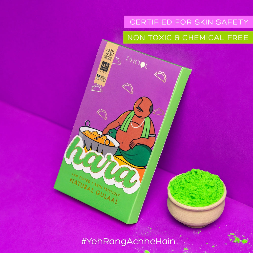 Phool Green Natural Gulaal | Grocsy