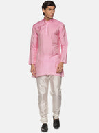 Sethukrishna Men Pink Kurta with Churidar | Grocsy