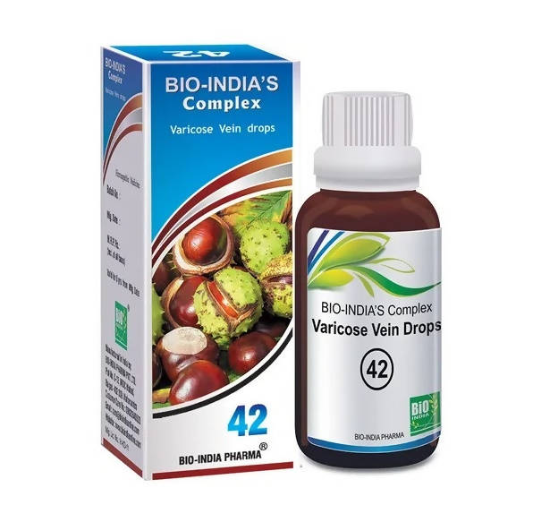 Bio India Homeopathy Complex 42 Varicose Vein Drops | Grocsy