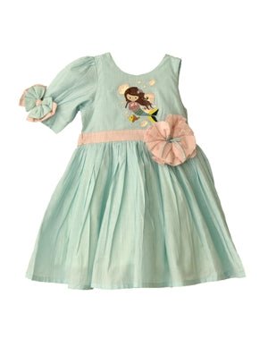 ArthLife Mermaid Embroidered Dress | Grocsy
