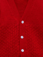 Chutput Kids Cute Red Coloured Solid Pullover Sweater | Grocsy