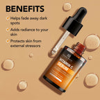 Botanic Hearth 15% Vitamin C Face Serum Targets Dark Spots, Sun Damage, Wrinkles to Brighten & Even Tone Skin | Grocsy