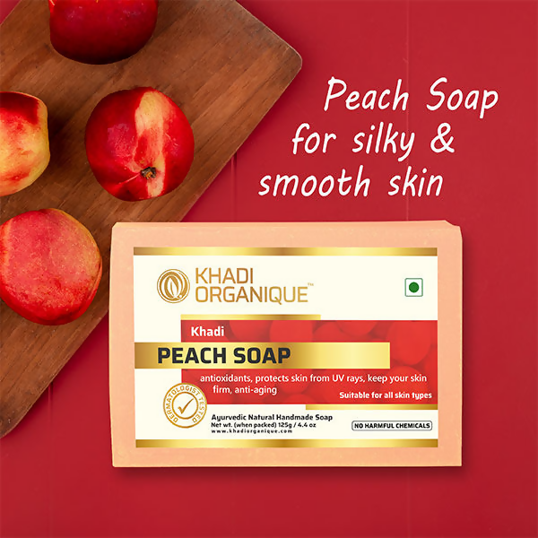 Khadi Organique Peach Soap | Grocsy