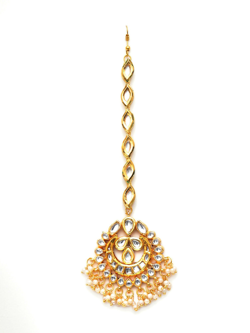 Kundan Maang Tikka (Gold) - Ruby Raang | Grocsy