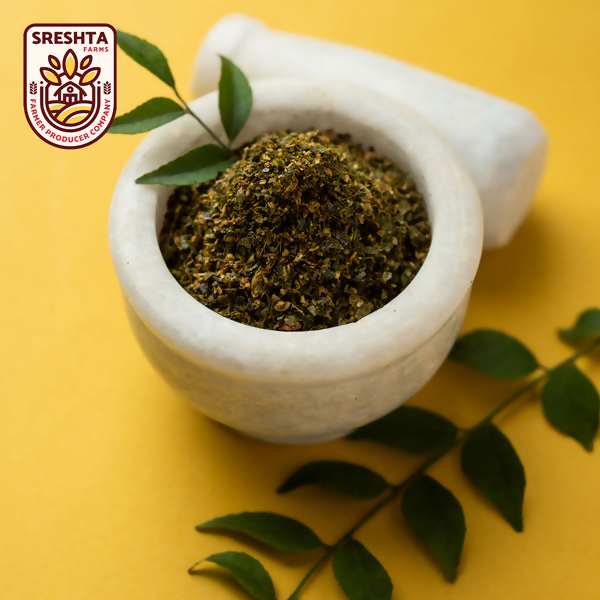 Sreshta Farms Curry Leaf Powder (Karivepaku Podi) | Grocsy