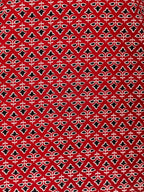 Aramya Straight Soft Cotton Geometric Print Women's Kurta - Red | Grocsy