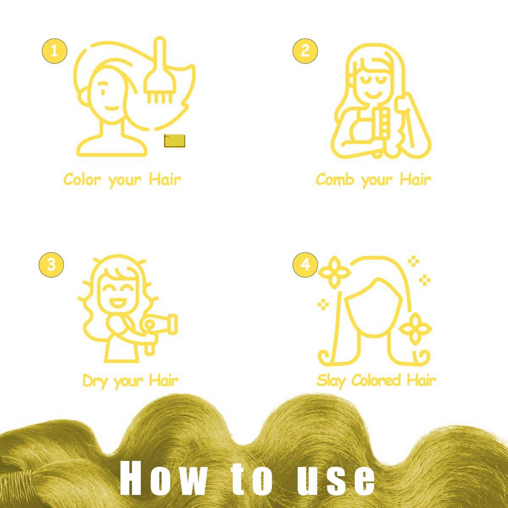 The Wellness Shop Yellow Temporary Hair Color | Grocsy