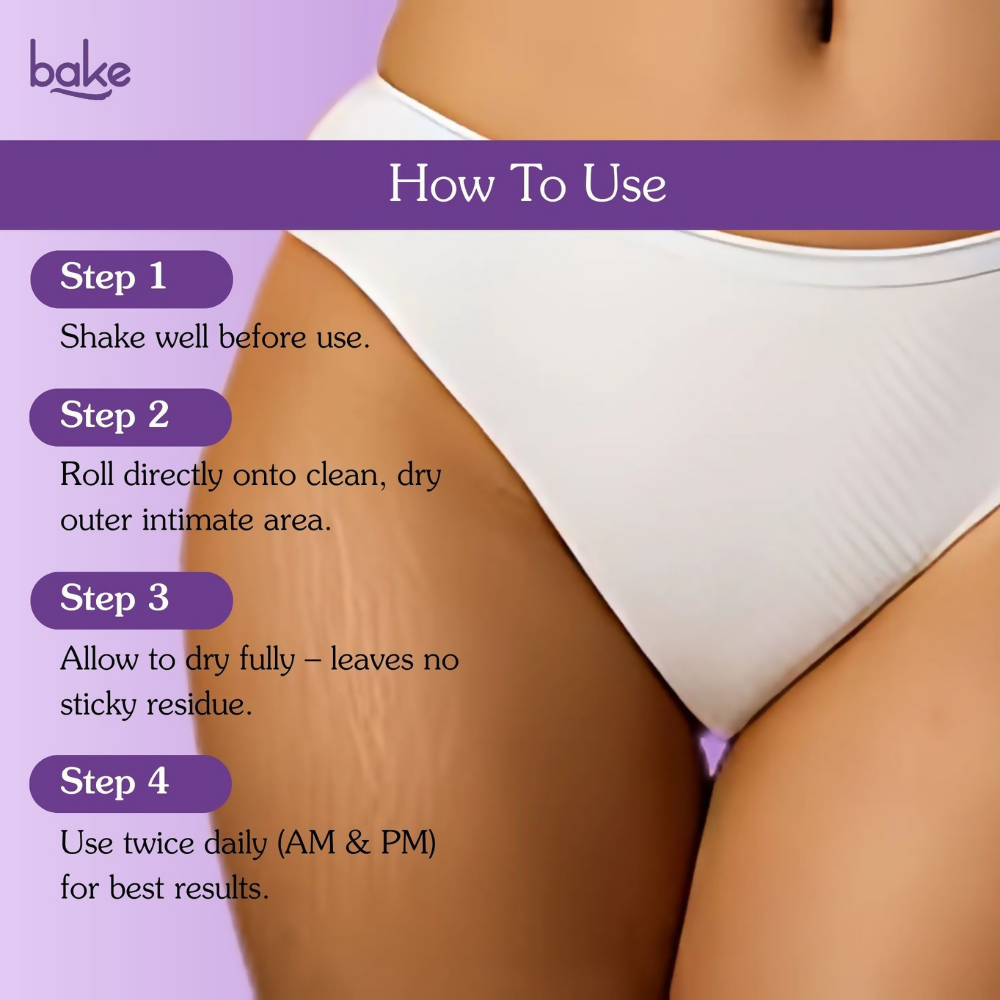 Bake IntiErase™ Intimate Brightening Roll On Serum | Grocsy