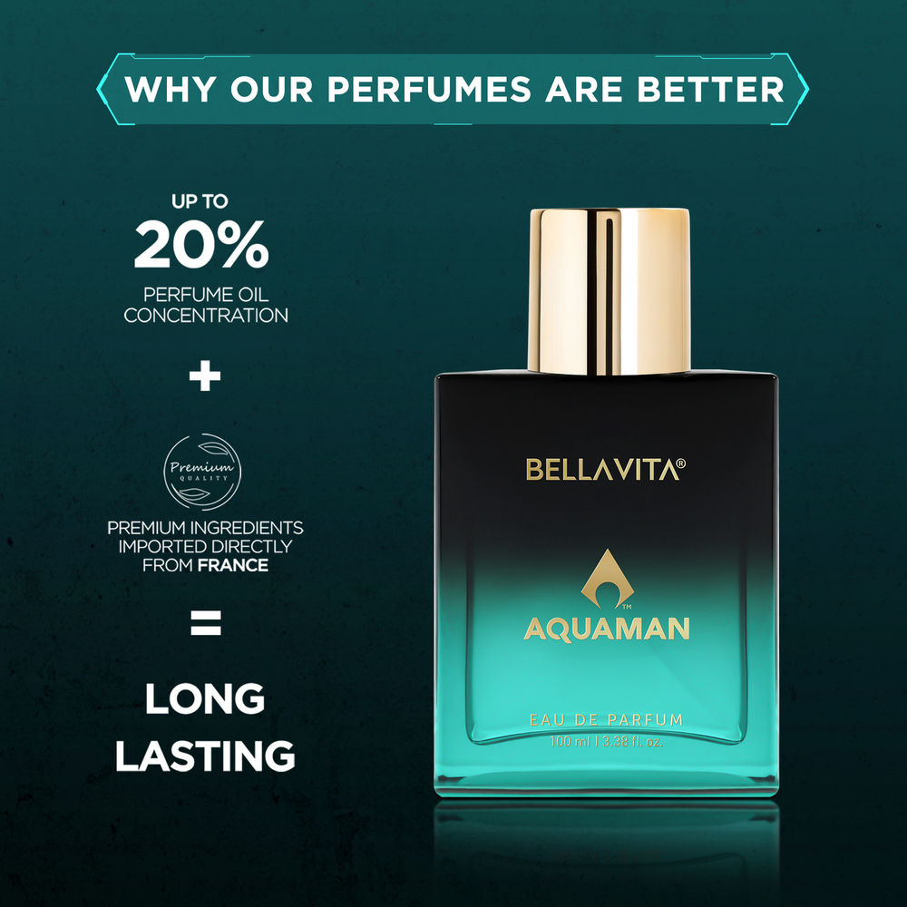 Bella Vita Organic Aquaman Long Lasting Eau De Parfume | Grocsy