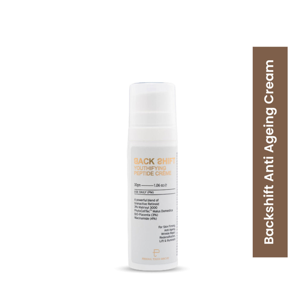 Personal Touch Skincare Backshift Anti Ageing Peptide Cream With Granactive Retinol, Bio Placenta & Niacinamide | Grocsy