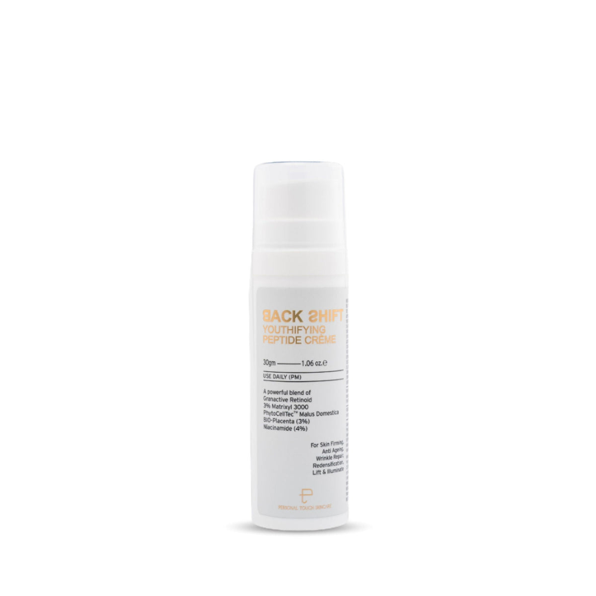 Personal Touch Skincare Backshift Anti Ageing Peptide Cream With Granactive Retinol, Bio Placenta & Niacinamide | Grocsy