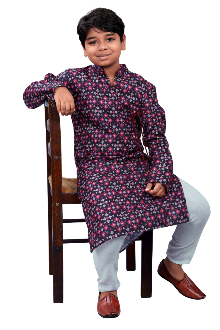 DEIANA'S Casual Designer Kurta Pyjama Set For Boys And kids (Multicolor) | Grocsy