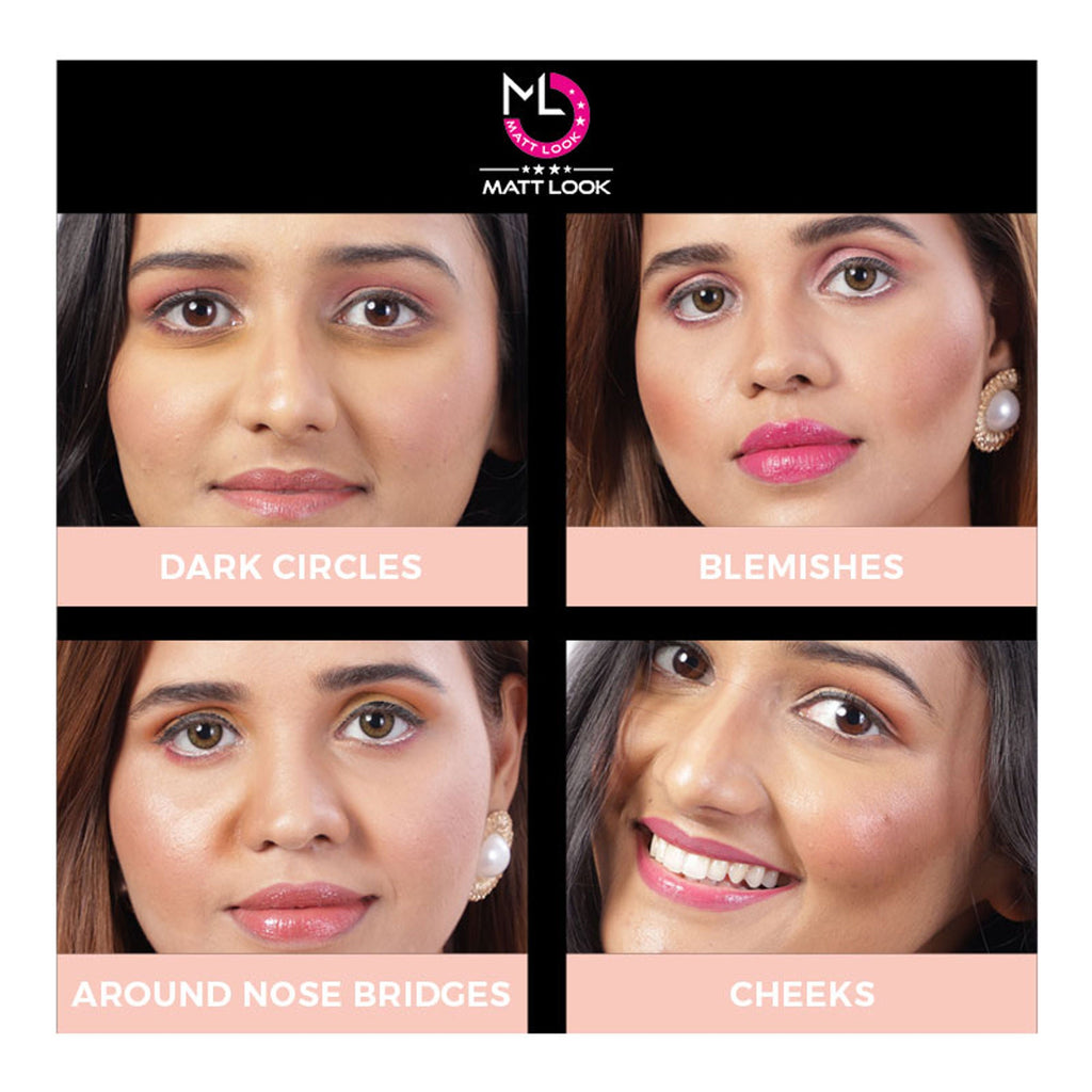 Matt Look Concealer & Anticernes SPF 20 - Rose | Grocsy