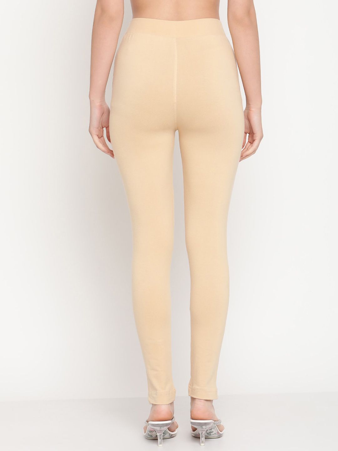 TAG 7 Women Pack of 2 Pink & Beige Solid Kurti Pants | Grocsy