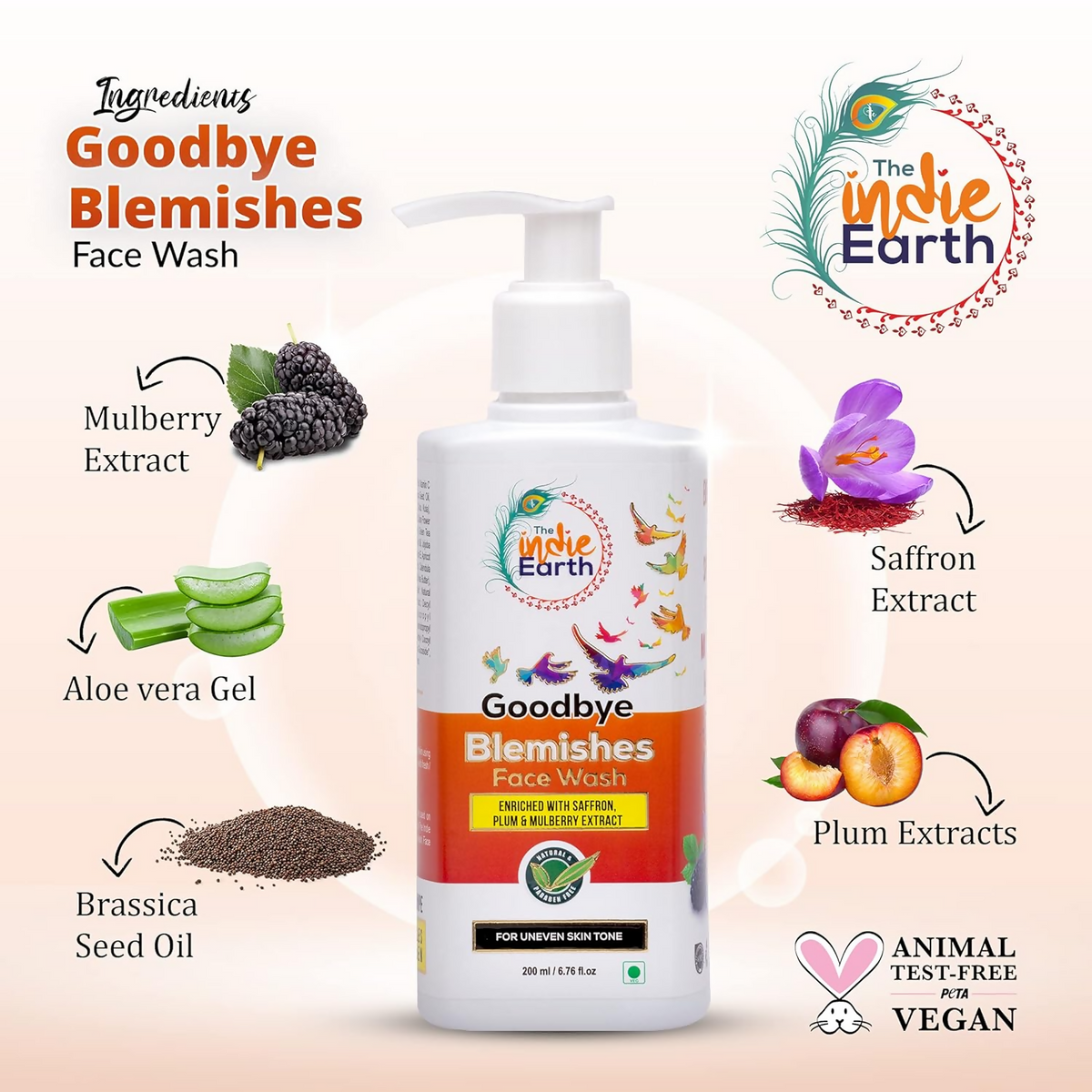 The Indie Earth Goodbye Blemish (Vitamin C) Facewash | Grocsy