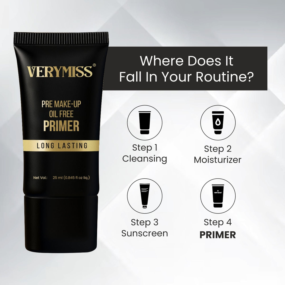 VERYMISS Pre Make-Up Oil Free Matte Primer | Grocsy